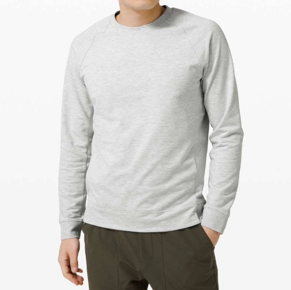 lululemon athletica Men's Crewneck Sweater in Light Gray